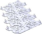 Carlisle FoodService Products Plastic Drain Shelf for 1/4 Size Food Pan Clear (Pack of 4)