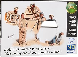 Masterbox Master Box Models Modern U.S. Tankmen in Afghanistan Can We Buy One of You Model Building Kit, 1/35 Scale