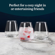 Libbey Stemless All Purpose 6 / 6 Count / Modern Wine Glasses