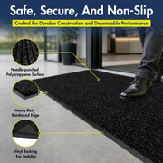 109 Industrial Door Mat by Notrax – 3' x 5' (Rectangular), Polypropylene, Charcoal, Model 109S0035CH