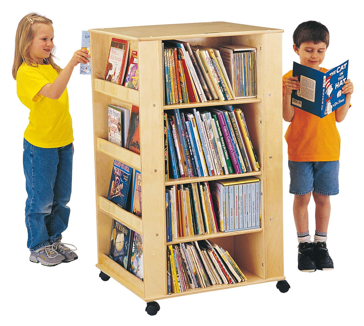 Media Tower by Jonti-Craft – 24.5 inches high x 48 inches wide x 15 inches deep, Wood, Model 0539JC