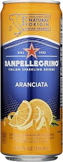 San Pellegrino Water Sparkling Italian Aranciata Single, 11.15 Fl Oz