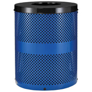 Global Industrial Blue / Industrial / 36.0 gallons Outdoor Trash Cans