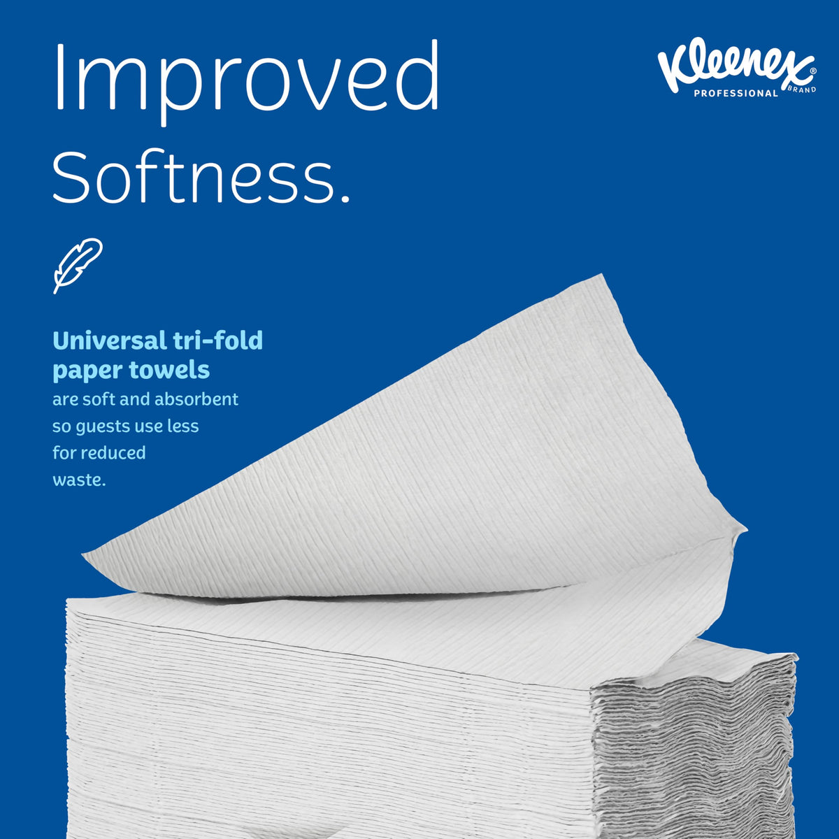 Professional Multifold Paper Towels by Kleenex – 120 Count (Pack of 25), Paper, White, Pack of 3000, Model 13253