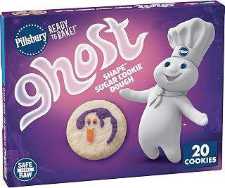 Pillsbury Ready to Bake Ghost Shape Sugar Cookie Dough, 9.1 oz