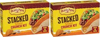Old El Paso Stacked Queso Crunch Taco Kit, 6-count, 13.25 oz. (Pack of 2)