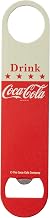 Tablecraft 12868 Coca-Cola Bottle Opener, Americana Design, 7” Coated Stainless Steel, 2-Sided Vintage Design, Licensed Coca-Cola Bar Tool
