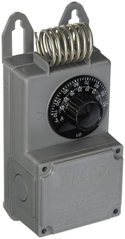NEMA 4X Line Voltage Thermostat by PECO – Plastic, Gray, Model TF115-001