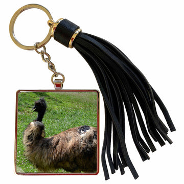 Emu Walking with Pride Tassel Key Chain by 3dRose – Tassel Key Chain, Metal, Multicolor, Model tkc_54535_1