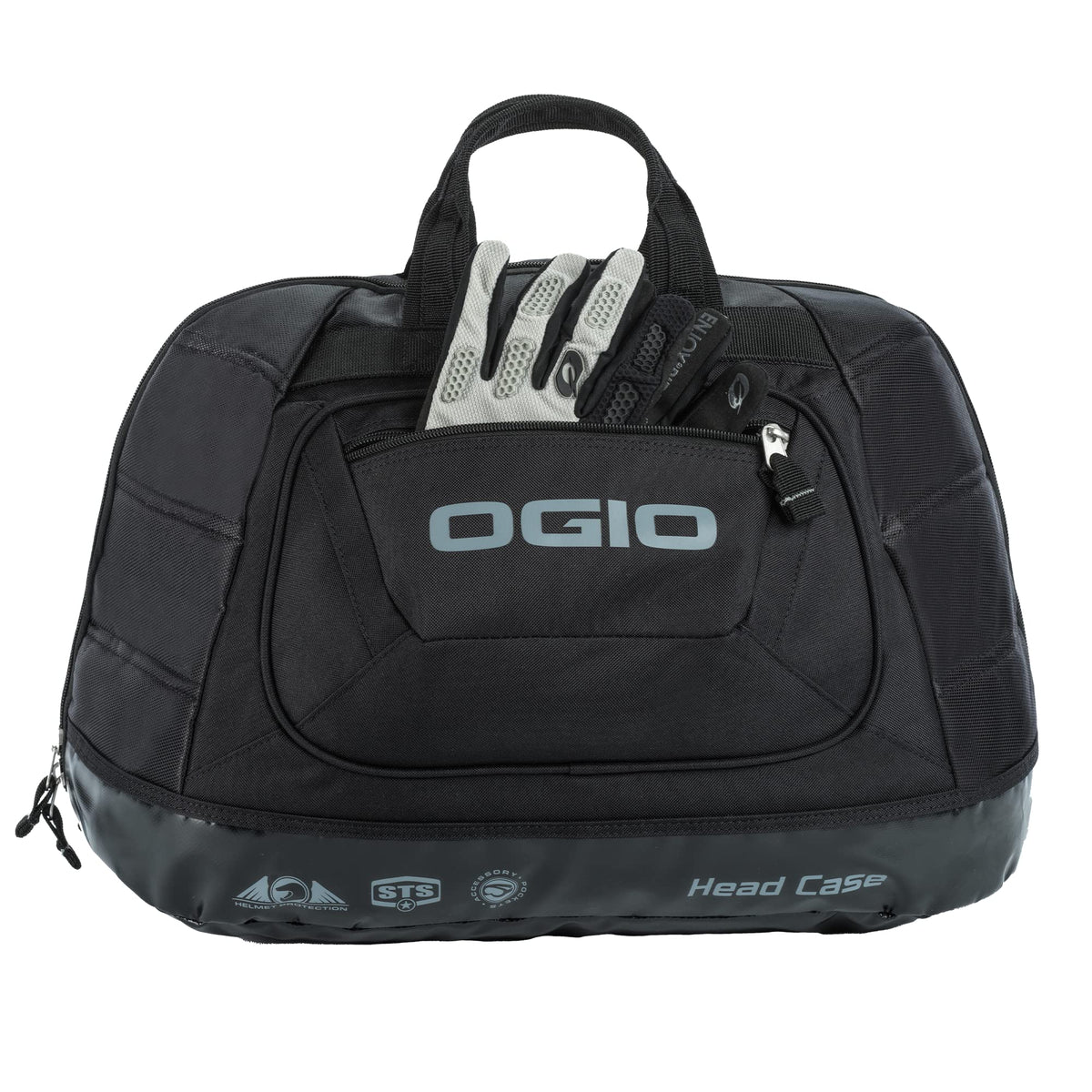Stealth Black Head Case Motorcycle Helmet Bag by OGIO – 19" H x 13" W x 11" D, 21 liters, Polyvinyl Chloride (PVC), Black, Model 121009.36