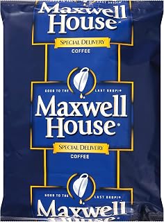 MAXWELL HOUSE Special Delivery Ground Coffee Single Serve (1.4 oz Bags, Pack of 42) | Smooth Medium Roast Coffee, Mild Acidity, 100% Pure Coffee, No-Mess Filter Packs for 12-Cup Coffee Makers, Kosher