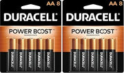 DURACELL AA Batteries, Alkaline, 8 Count | Coppertop | Power Boost | Long-Lasting | For Household Devices
