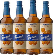 Torani Puremade Zero Sugar Salted Caramel Drink Syrup, 25.4 fl oz, 4 Pack