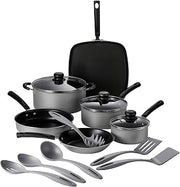 Tramontina Primaware 15-Piece Non Stick Pots and Pans Set, Silver