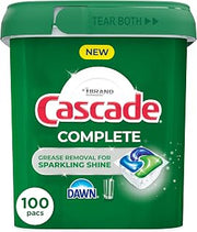 Complete Dishwasher Detergent Pods by Cascade – 100 Count (Pack of 1)
