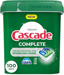 Complete Dishwasher Detergent Pods by Cascade – 100 Count (Pack of 1)