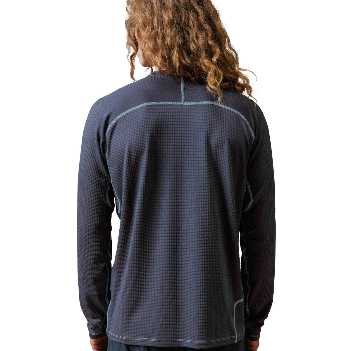 Unisex Corner Long Sleeve Cycling Shirt Obre Blue by Endura – X-Small, Obre Blue, Model UCornerLongSleeveShirt1.0