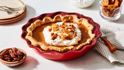 Le Creuset Stoneware Fluted Pie Dish, 9 Inch, Sea Salt