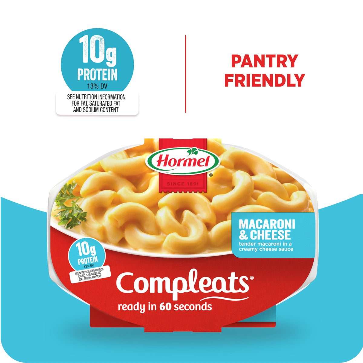 HORMEL COMPLEATS Macaroni & Cheese / 7.5 Ounce (Pack of 7) / 1 Macaroni & Cheese