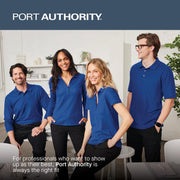 Women's Silk Touch Polo Navy by Port Authority – Medium, Silk, Navy, Model L500