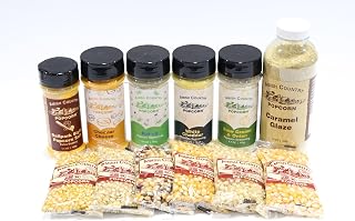 Amish Country Popcorn 6-4 oz Bags | Variety Popcorn Kernel Set with Toppings