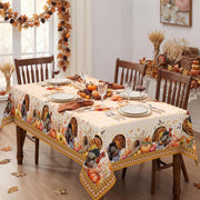 Pahhjsa Thanksgiving Tablecloth, 60 x 120 Inch Rectangle, Thanksgiving Harvest