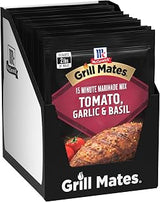 Backyard barbecues just got juicier and more delicious with McCormick Grill Mates Tomato, Garlic & Basil Marinade. This refreshing seasoning features a blend of sweet tomatoes, garlic, basil and extractives that will keep your guests coming back for more!