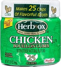 HERB-OX Chicken Bouillon Cubes, 25 Count (Pack of 12)