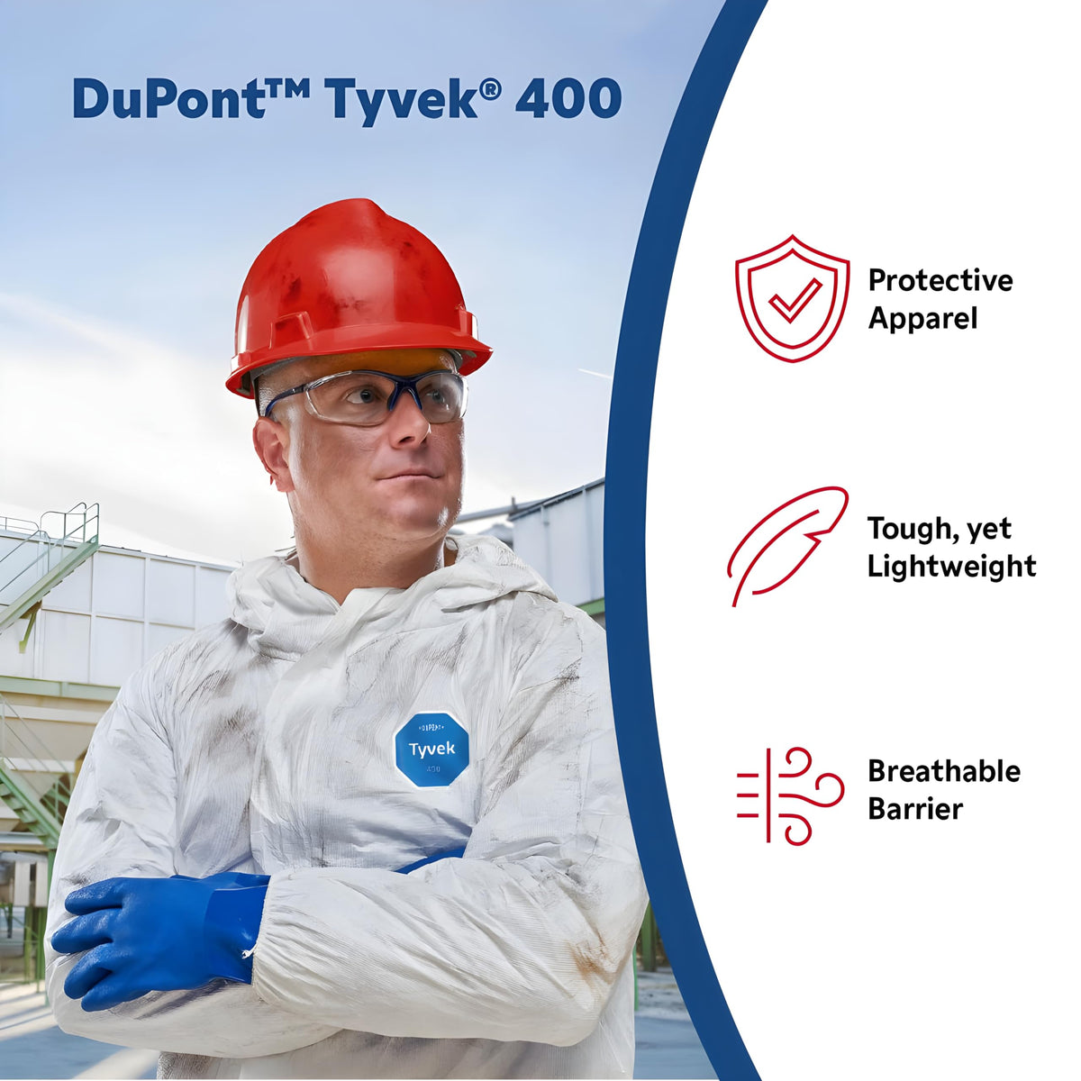 DuPont 200-pack / One Size / White Coveralls