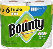 Select-A-Size Paper Towels by Bounty – 2 Rolls (123 Sheets), Paper, White, Pack of 2, Model P_5466