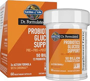 Garden of Life Dr. Formulated Glucose Support Probiotics with Chromax, 60ct