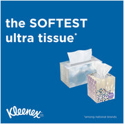 Ultra Soft Facial Tissues by Kleenex – 75 Count (Pack of 18), Paper, White, Pack of 18