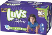 Luvs Pro Level Leak Protection Diapers Size 4 112 Count, 112 Count