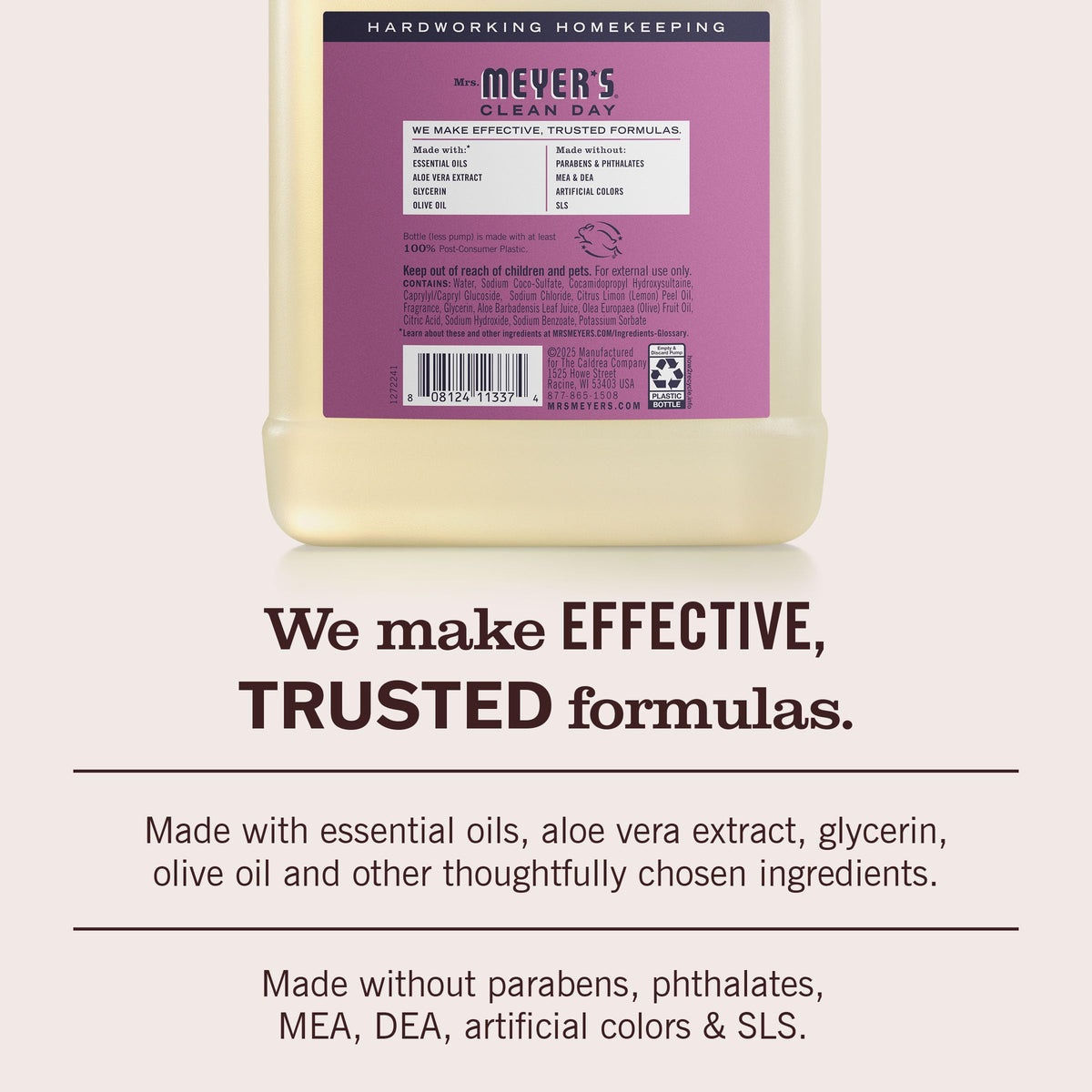 CLEAN DAY Hand Soap Refill by Mrs. MEYER'S – Model av2025-Mrs. MEYER'S-frmula suave de origen vegetal ideal para uso diario sin parabenos ni crueldad animal-2da62c49