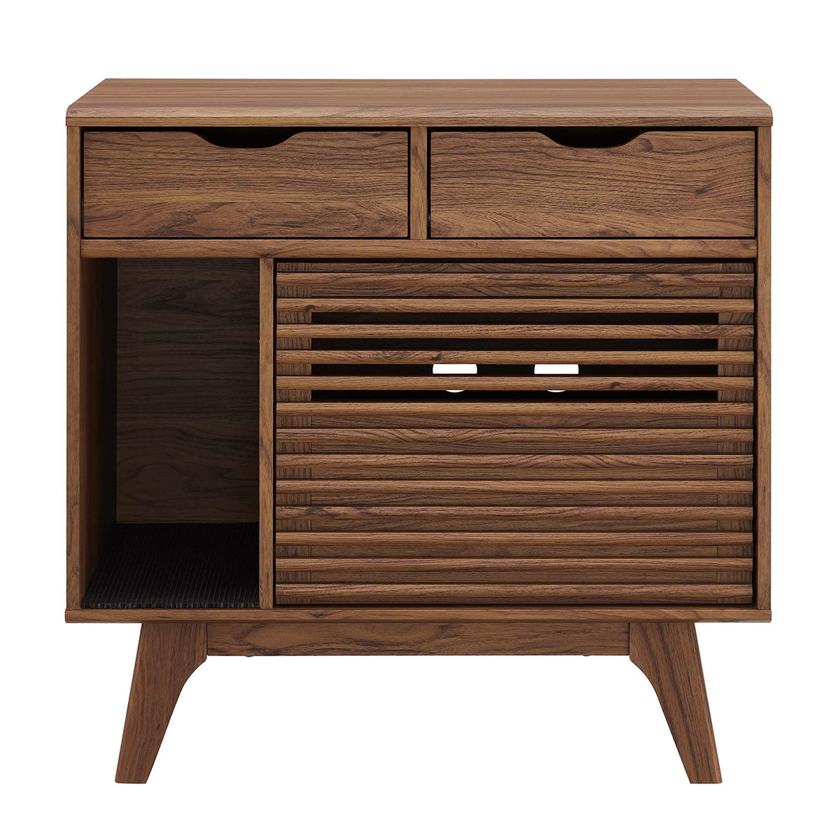 Render Cat Cabinet by Modway – 31.5 inches x 18 inches x 31 inches, Wood, Walnut, Model EEI-6796-WAL