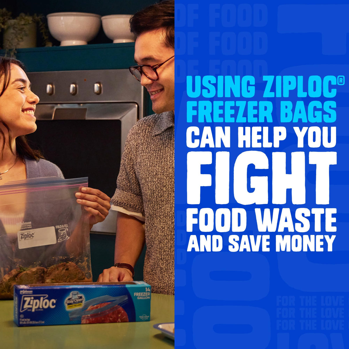 Two Gallon Food Storage Freezer Bags by Ziploc – 30 Count (Pack of 2), 2.0 gallons, Plastic, Blue, Pack of 2