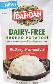 Idahoan Mashed Potatoes Dairy-Free Buttery Homestyle, 4 Ounce