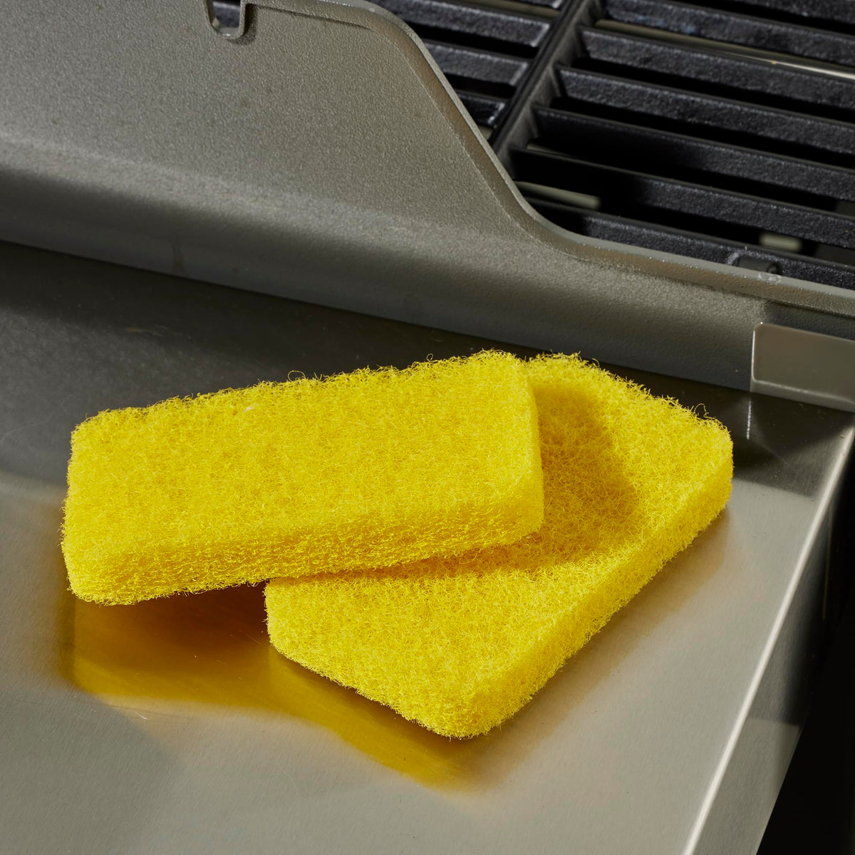 2-Pack Grill Scrubber Replacement Pads Powered by Scrub Daddy by Mr. Bar-B-Q – Polypropylene (PP), Yellow, Model 60404SDZ