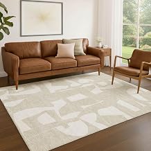 Addison Rugs Chantille ACN2604 Beige 9' x 12' Indoor/Outdoor, Machine Washable, Easy Clean, Non Shedding, Bedroom, Living Room, Dining Room, Kitchen, Patio Rug