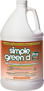 Simple Green 30301 d Pro 3 One-Step Germicidal Cleaner, Deodorant 1gal Refill Bottle, Childproof Cap