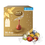 LINDOR Assorted Chocolate Candy Truffles Gift Box by Lindt – 38.4 Ounce (Pack of 1)