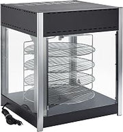 Winco 18" Black Commercial Pizza Warmer
