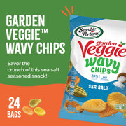 Sensible Portions Sea Salt / 1 Ounce (Pack of 24) / Sea Salt (Wavy Chip) Vegetable
