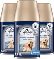 Glade Automatic Spray Refill, Pet Fresh Scent, Scented Air Freshener for Home and Bathroom, 6.2 Oz (Pack of 3)