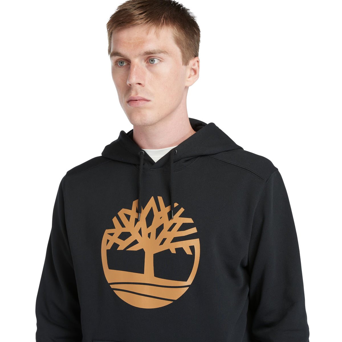 Men's Kennebec River Tree Logo by Timberland – X-Large, Cotton, Black/Wheat, Model 194116686101