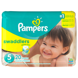 Swaddlers Diapers Size 5 20 count by Pampers – Size 45, White, Model 37000863465
