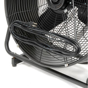 24" Diameter Portable Tilt Drum Blower Fan by Global Industrial – 13.25"L x 30"W x 30.5"H, Alloy Steel, Black, Model MI0820R