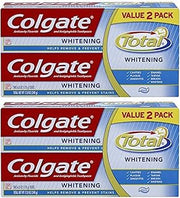 Colgate Total Whitening Toothpaste - Paste - Value 2 Pack - Pack of 2 Packages (Total of 4 Tubes)