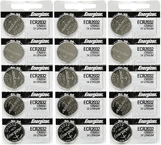Energizer 2032 Battery CR2032 Lithium 3v, 15 Batteries