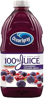 Ocean Spray 100% Juice, Cranberry Concord Grape, 64 Ounce Bottle